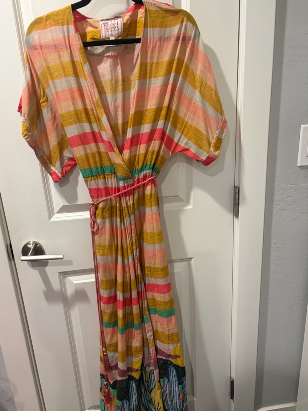 Anthropologie Scotch & Soda Abel Macias Printed Beach Kaftan | Size Large | - Picture 4 of 7